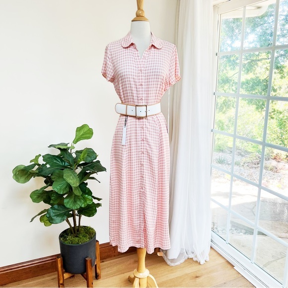 Anthropologie Reformation gingham midi dress - Picture 4 of 12